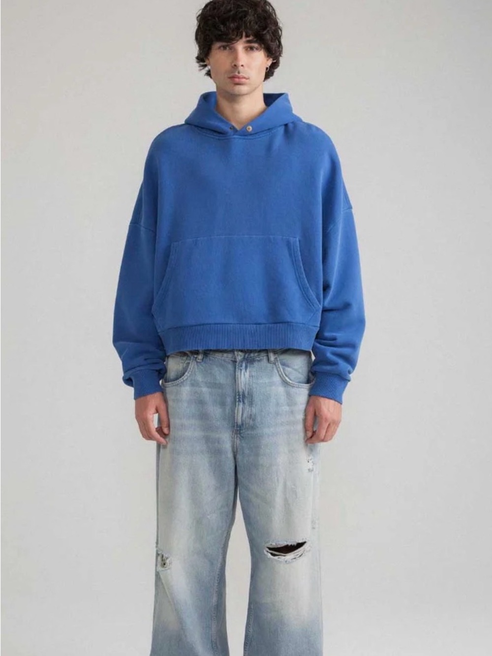 Elwood RECTANGLE HOODIE Royal Blue Size XL